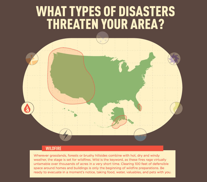Infographic: US Wildfire Map - Disasters in Your Area