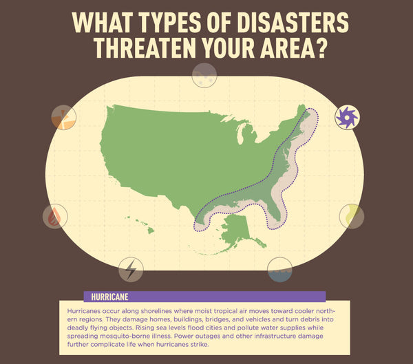 Infographic: US Hurricane Map - Disasters in Your Area