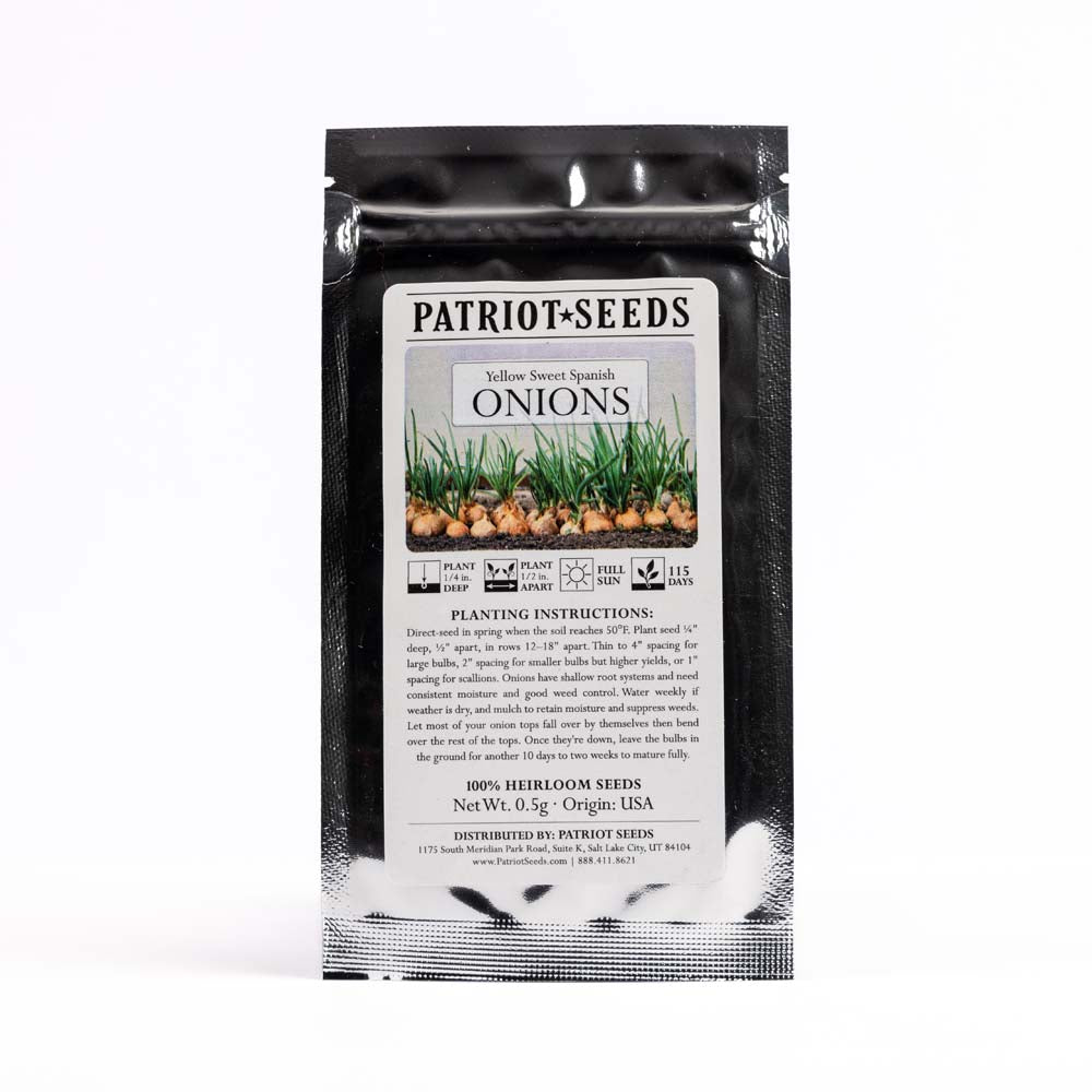 plant seeds in a bag Patriot Seeds Organic Seed Vault Survival Kit - Non-GMO