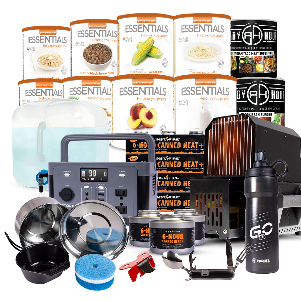 2 Week Preparedness Essentials Bundle - Water, Food, Heat, Power – Be ...