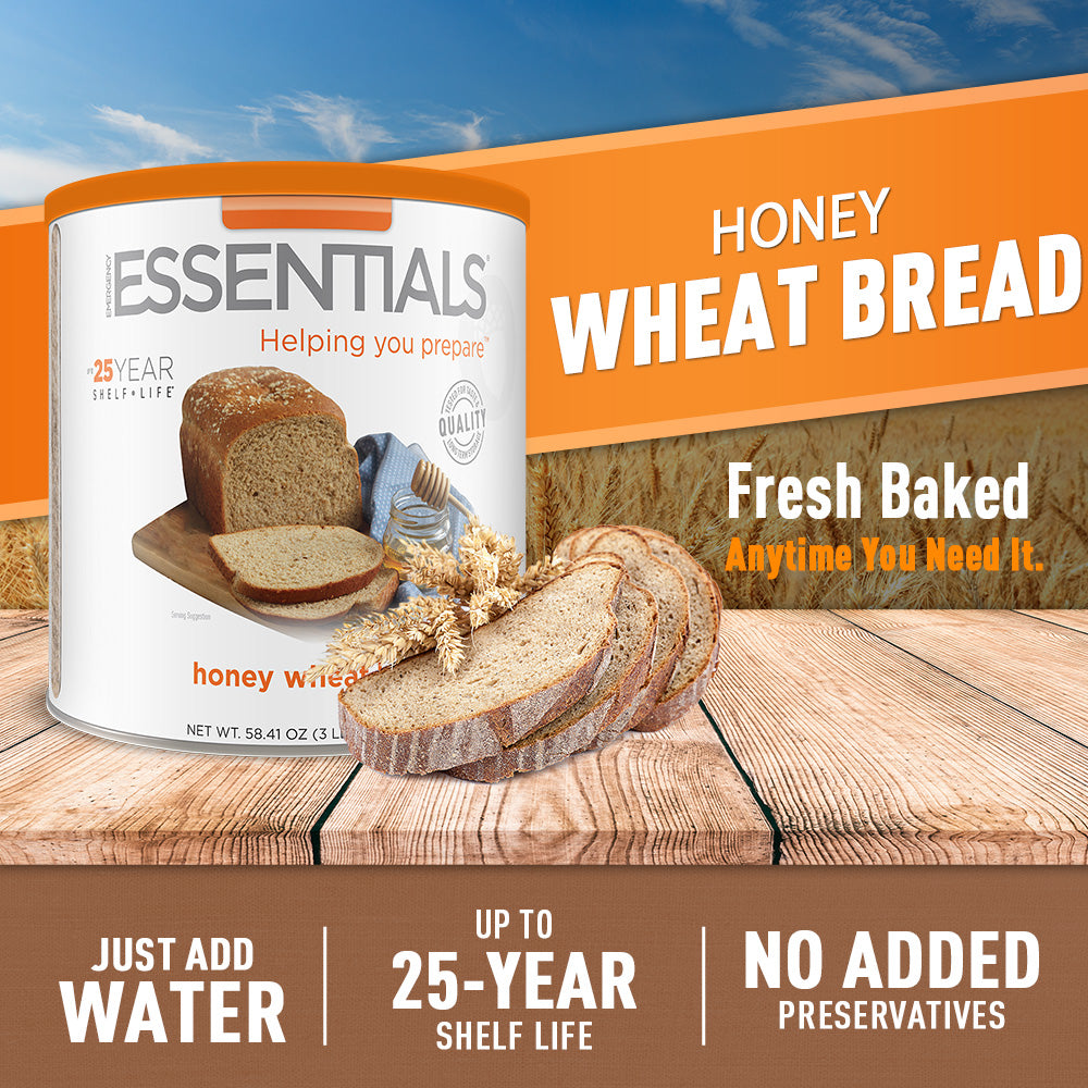 Emergency Essentials® Honey Wheat Bread Large #10 Can*