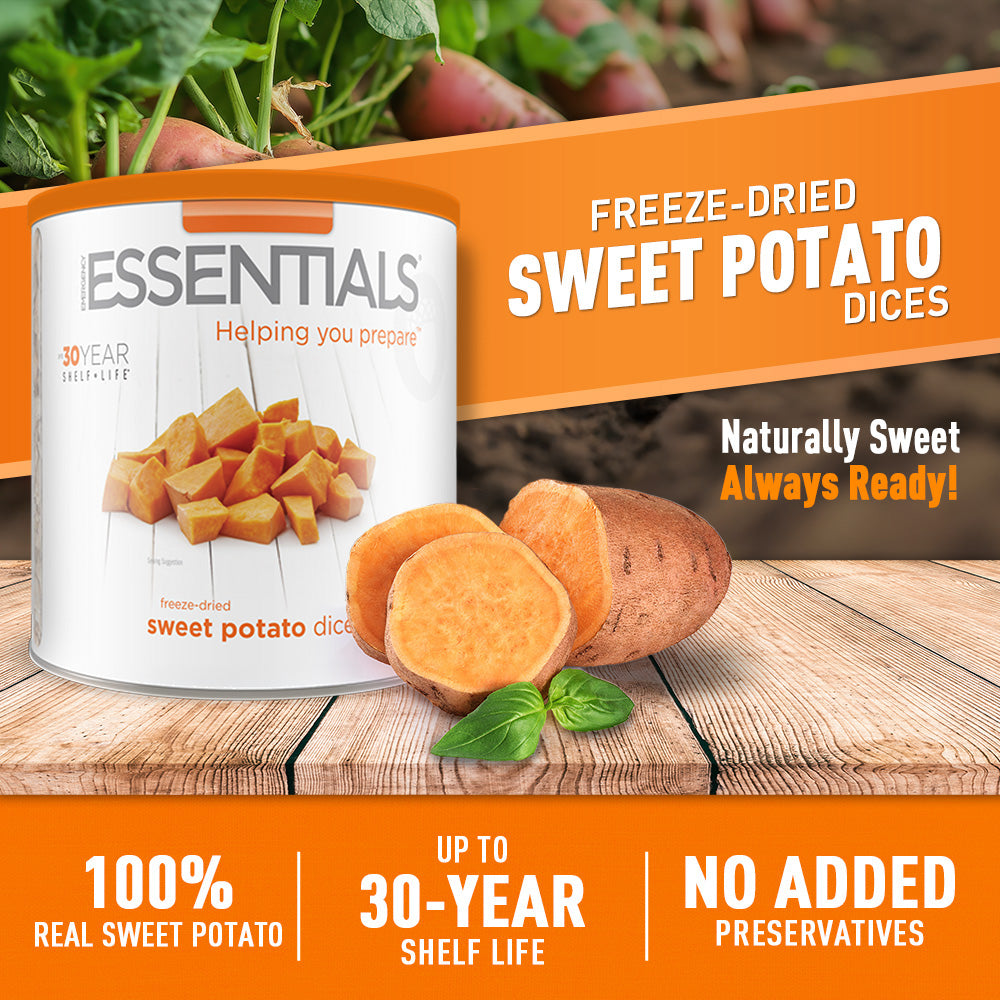 Freeze-Dried Sweet Potato Dices with Peel