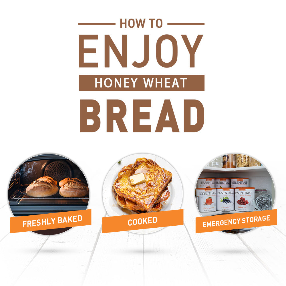 Emergency Essentials® Honey Wheat Bread Large #10 Can*