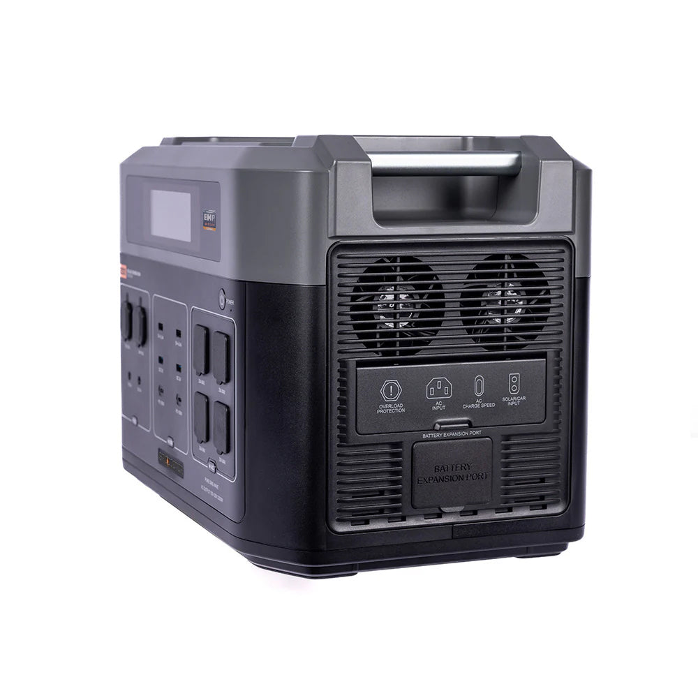 Grid Doctor 3300 portable solar generator shown at an angle on a white background