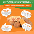Freeze-Dried Sweet Potato Dices with Peel
