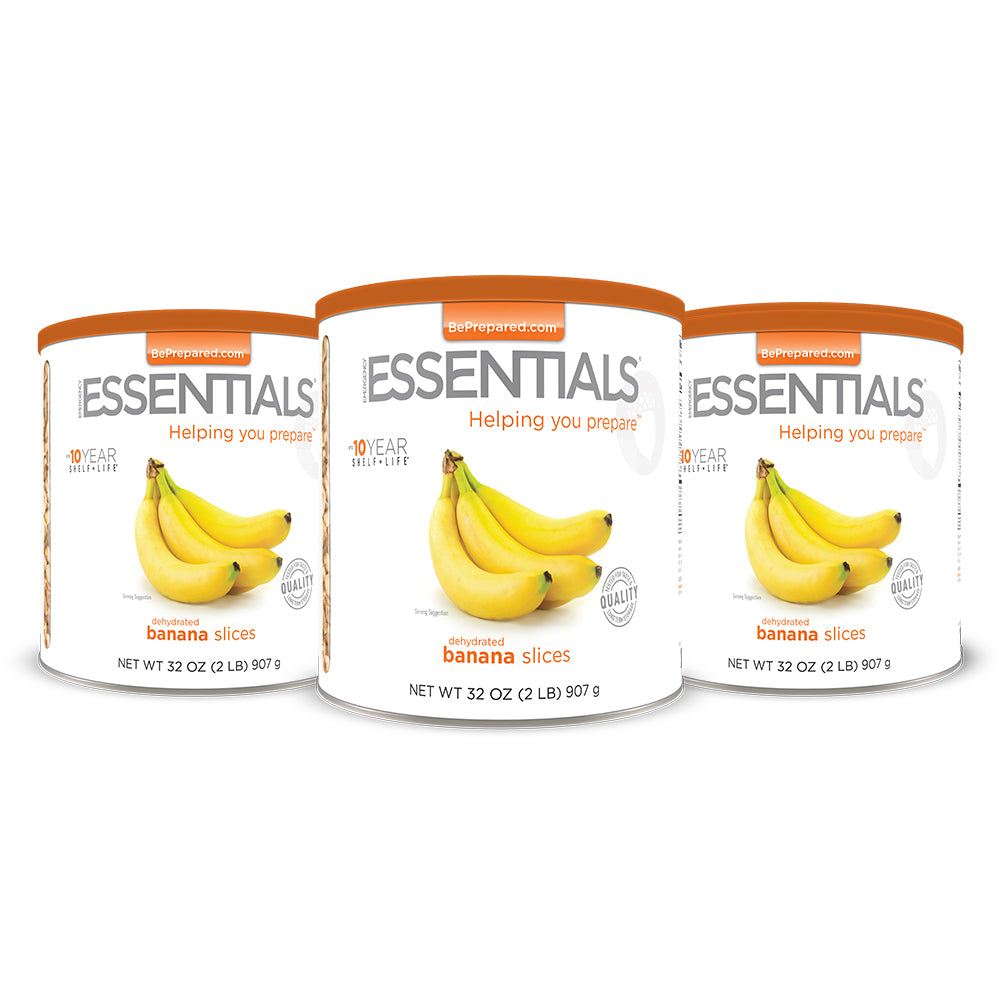 Emergency Essentials® Dehydrated Banana Slices Large #10 Can 3-Pack