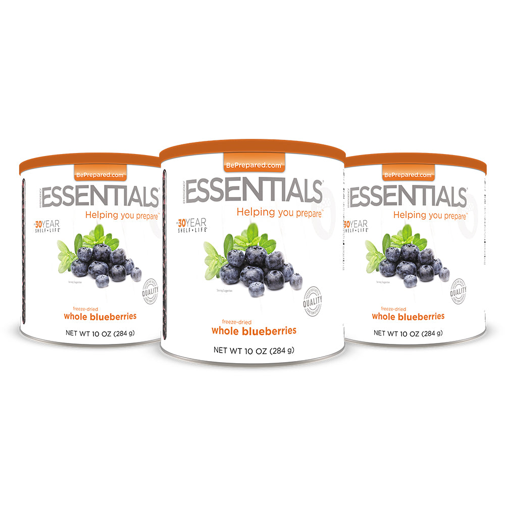 Emergency Essentials® Freeze-Dried Whole Blueberries Large #10 Can 3-Pack