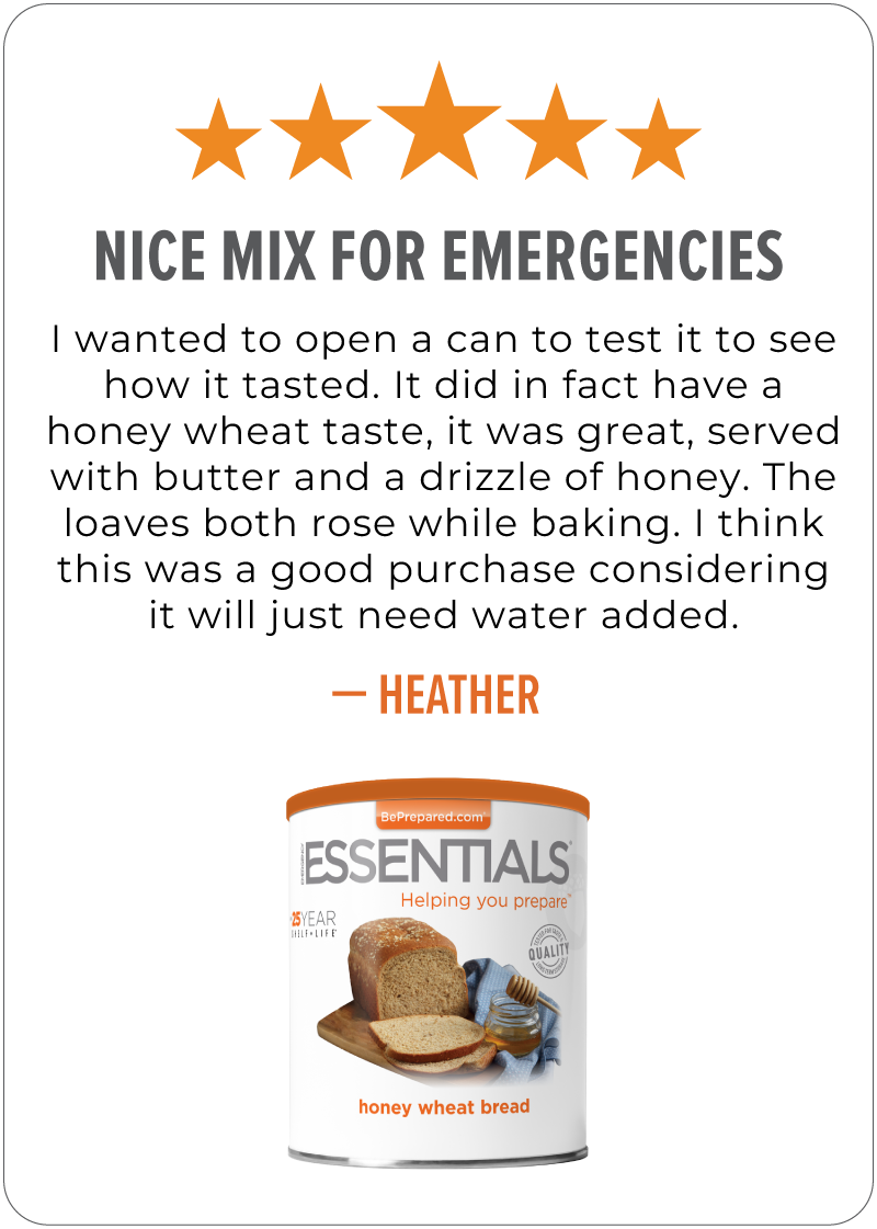 5 Star Review for Nice Mix for Emergencies