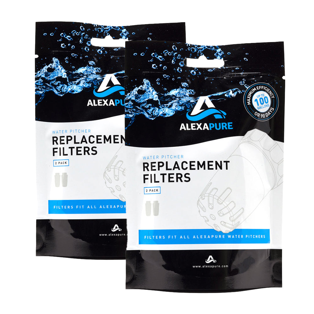 2, 2-Packs of Pitcher Filter in packaging.