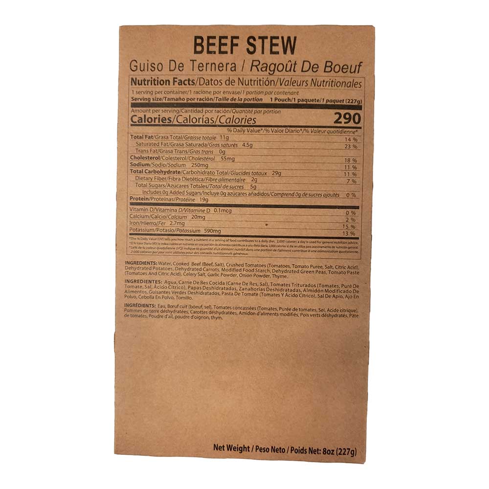12 Complete Meal MRE Food Supply