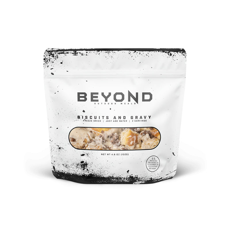 Biscuits & Gravy Pouch by Beyond Outdoor Meals (710 calories, 2 servings) (7333270290572)