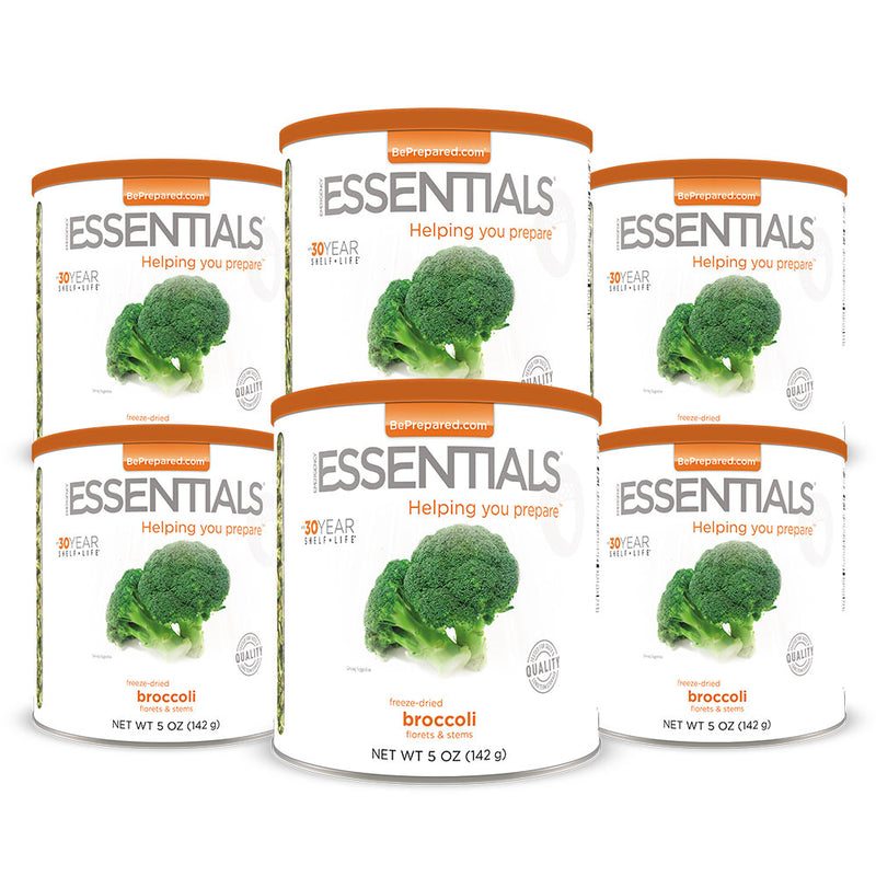 Freeze-Dried Broccoli Large Can 6-Pack by Emergency Essentials®