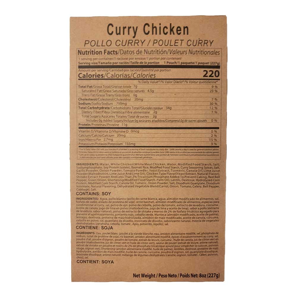 12 Complete Meal MRE Food Supply