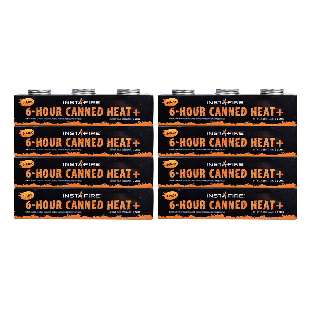Canned Heat+ Extra Hot & Cooking Fuel by InstaFire (3-pack)