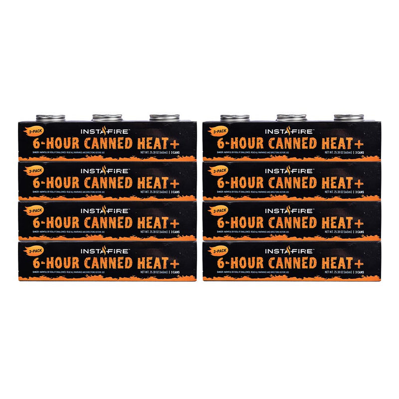 Canned Heat+ Extra Hot & Cooking Fuel by InstaFire (3-pack)