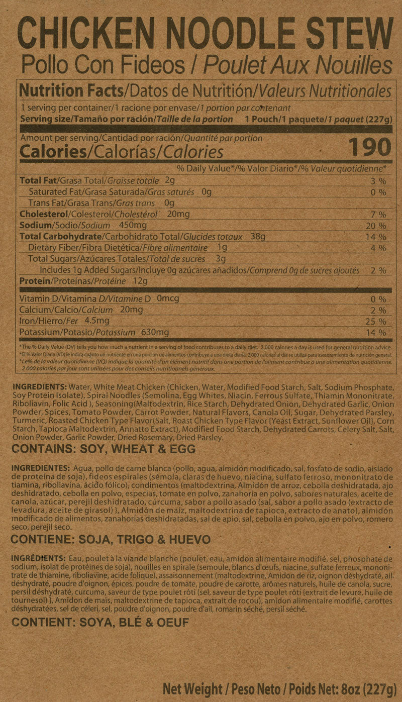 12 Complete Meal MRE Food Supply