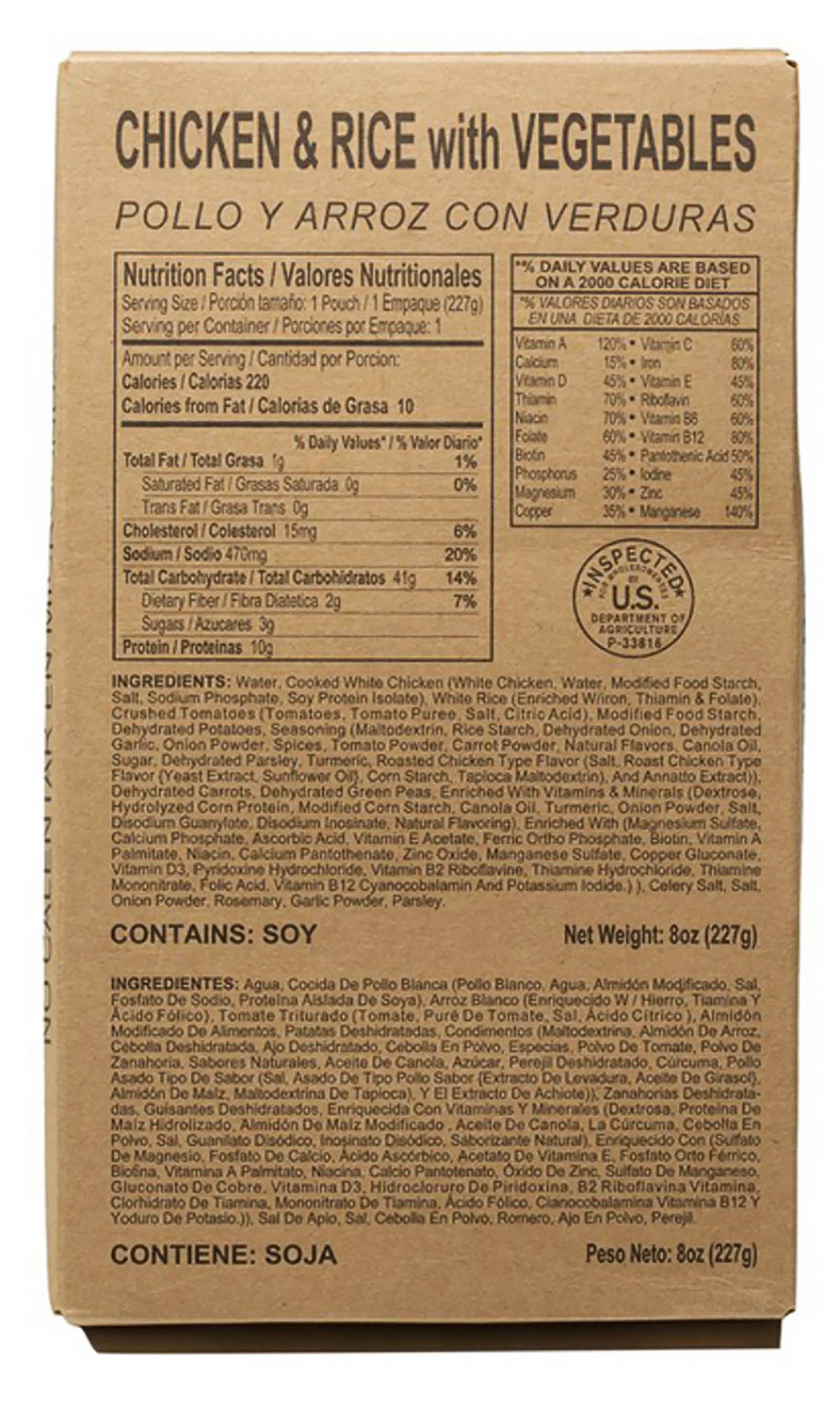 12 Complete Meal MRE Food Supply
