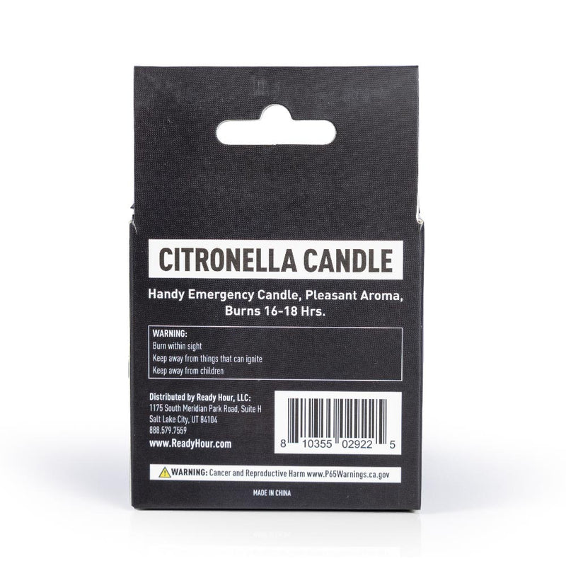Citronella Candle by Ready Hour back view (4663486251148)