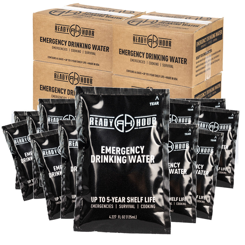Emergency Water Pouch Case Pack by Ready Hour