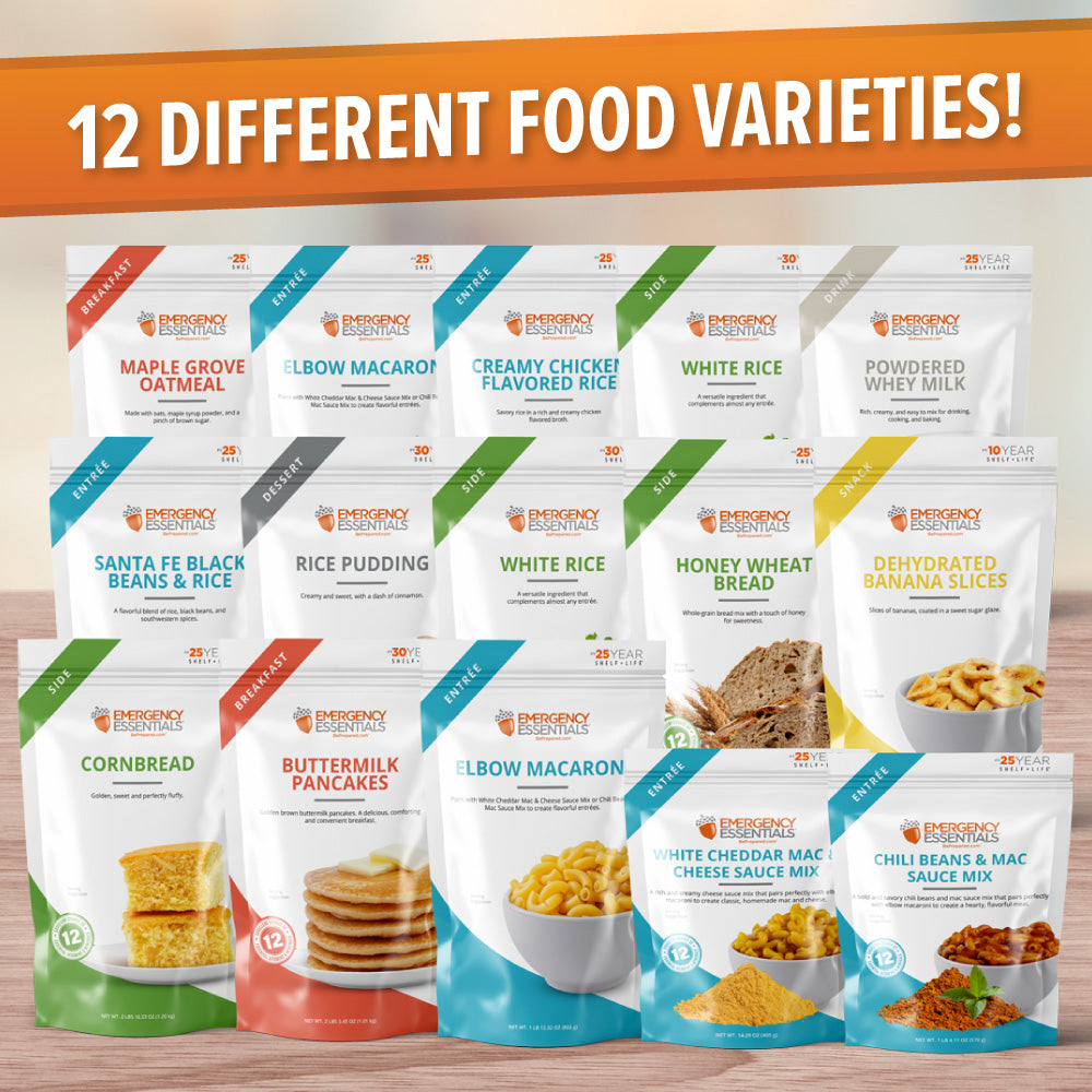 12 Different Food Varieties!