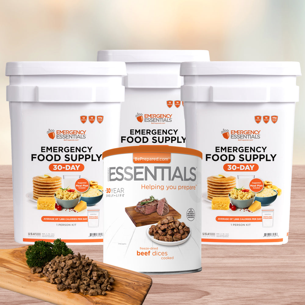 Buy 3 month Kit, get Beef Dices #10 can free