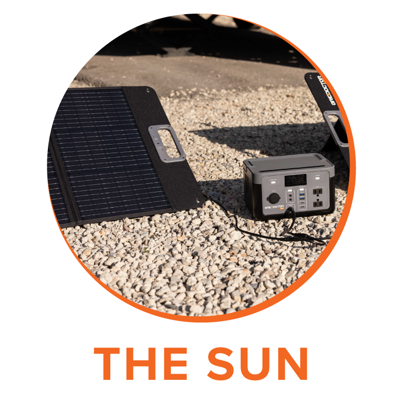 Charge the Grid Doctor 300 with the sun