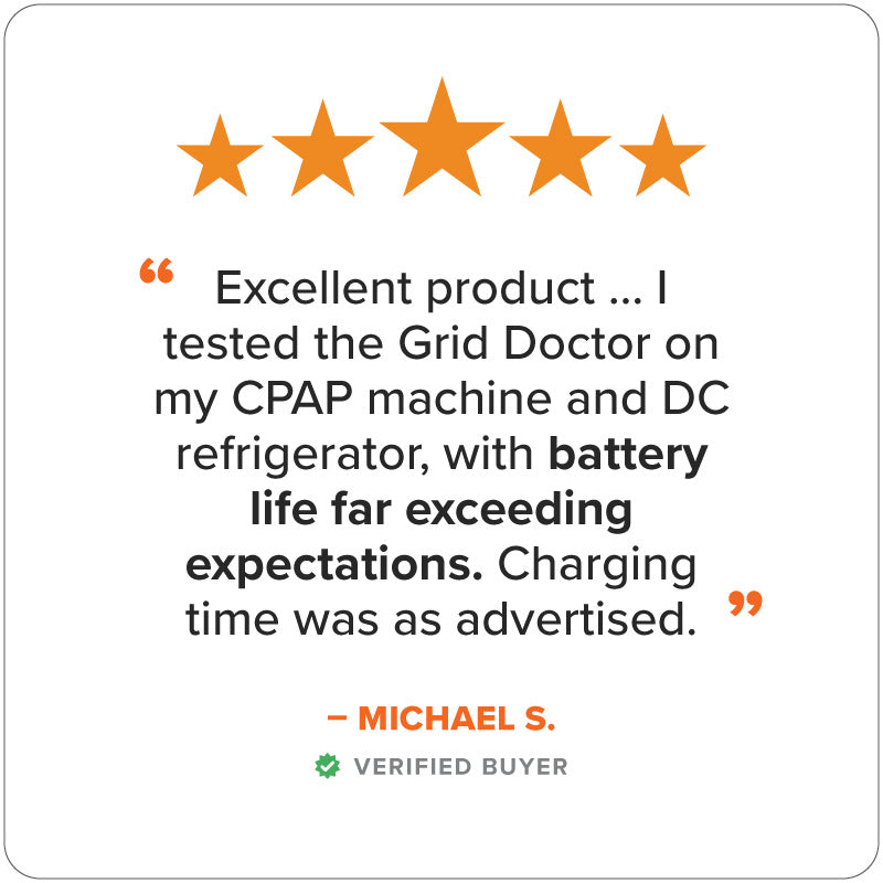 Five-star review for the Grid Doctor 300