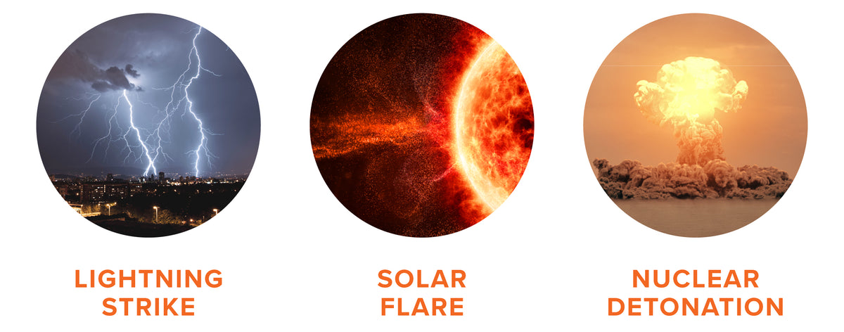 Lightning Strike, Solar Flare, Nuclear Detonation
