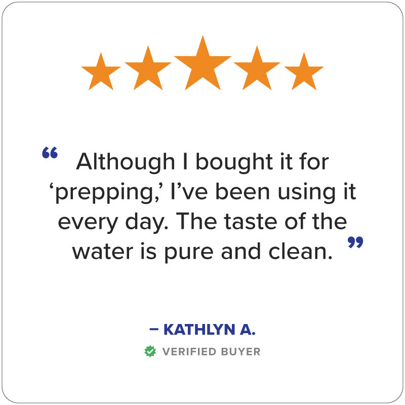 Five-star review for the Alexapure Pro