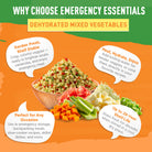 Dehydrated mixed vegetables