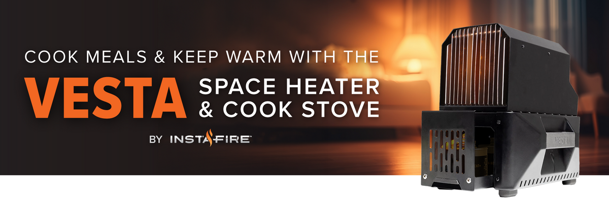 Cook Meals & Keep Warm with the Vesta Space Heater & Cook Stove