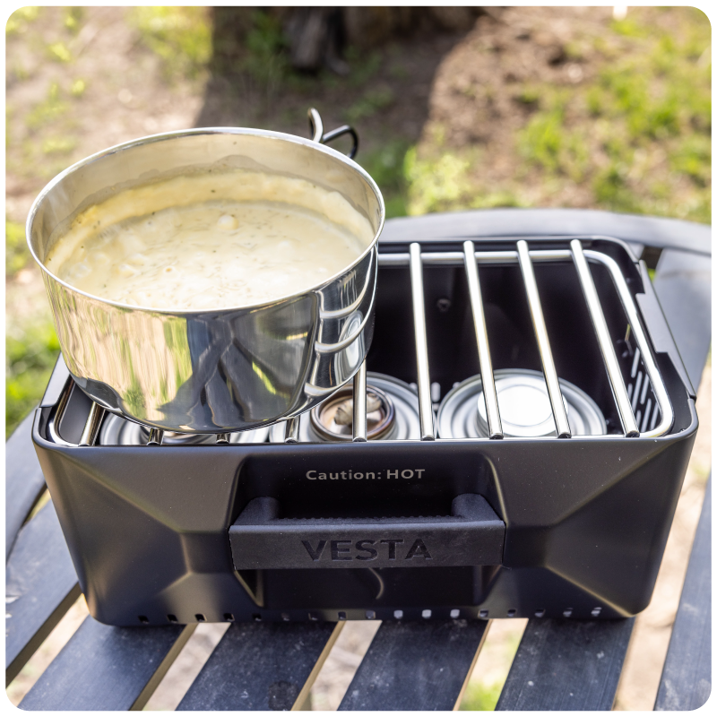 Using the Vesta as a cook stove