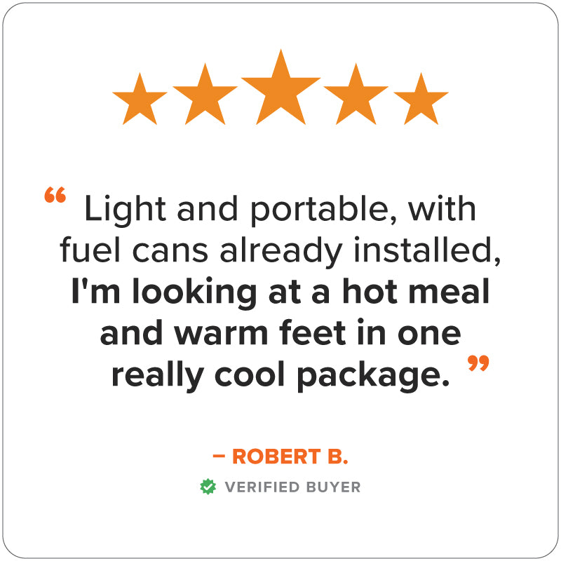 5 star review for the Vesta by InstaFire