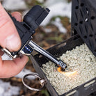 Lighting the InstaFire Inferno Outdoor Biomass Stove with the InstaFire Pocket Plasma Lighter with Flashlight