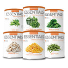 Emergency Essentials Premium Veggie Kit with six freeze-dried vegetable #10 cans