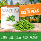 Emergency Essentials Freeze-Dried Green Peas #10 can