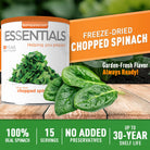 Emergency Essentials Freeze-Dried Chopped Spinach #10 can