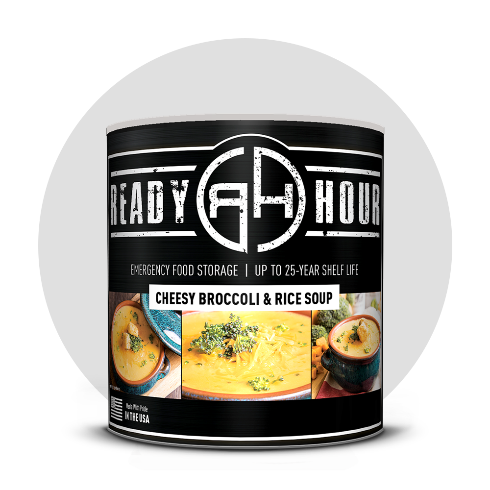 NEW - Ready Hour Cheesy Broccoli and Rice Soup #10 Can (23 servings)