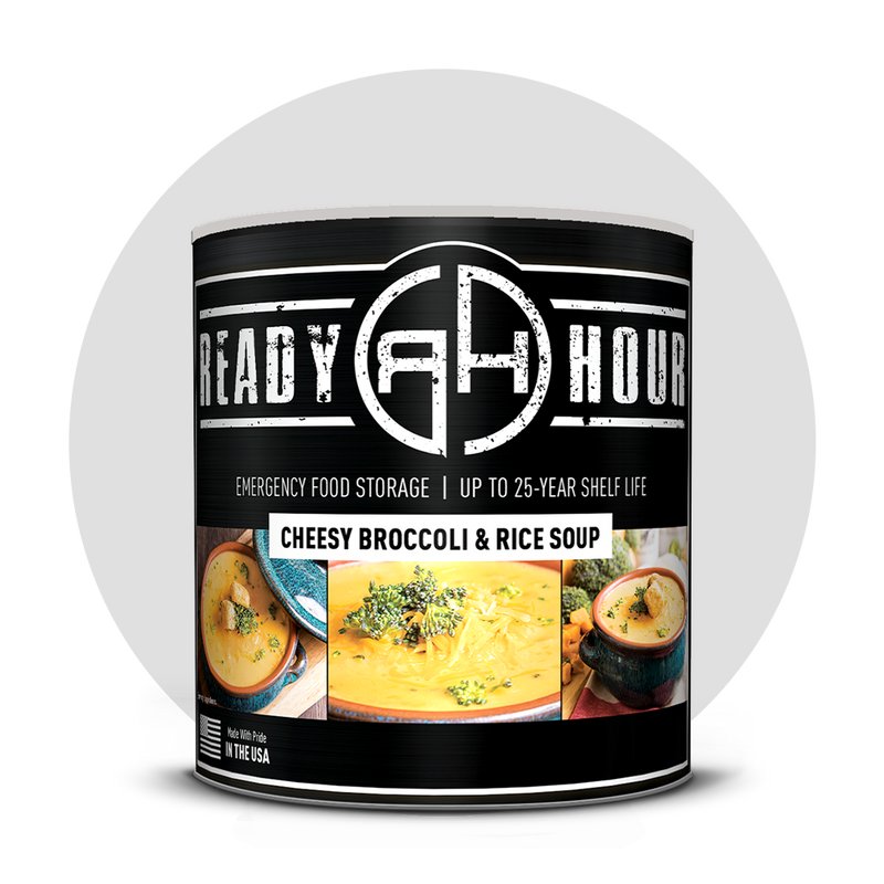 NEW - Ready Hour Cheesy Broccoli and Rice Soup #10 Can (23 servings)