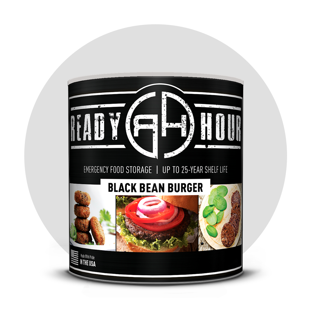 Black Bean Burger #10 Can