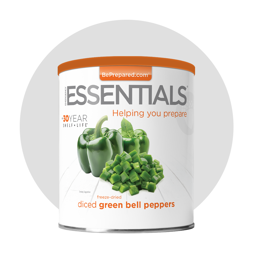 Emergency Essentials® Freeze-Dried Green Bell Pepper Dices Large Can