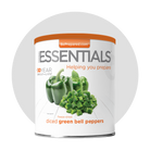 Single Pack of Freeze-Dried Green Bell Peppers