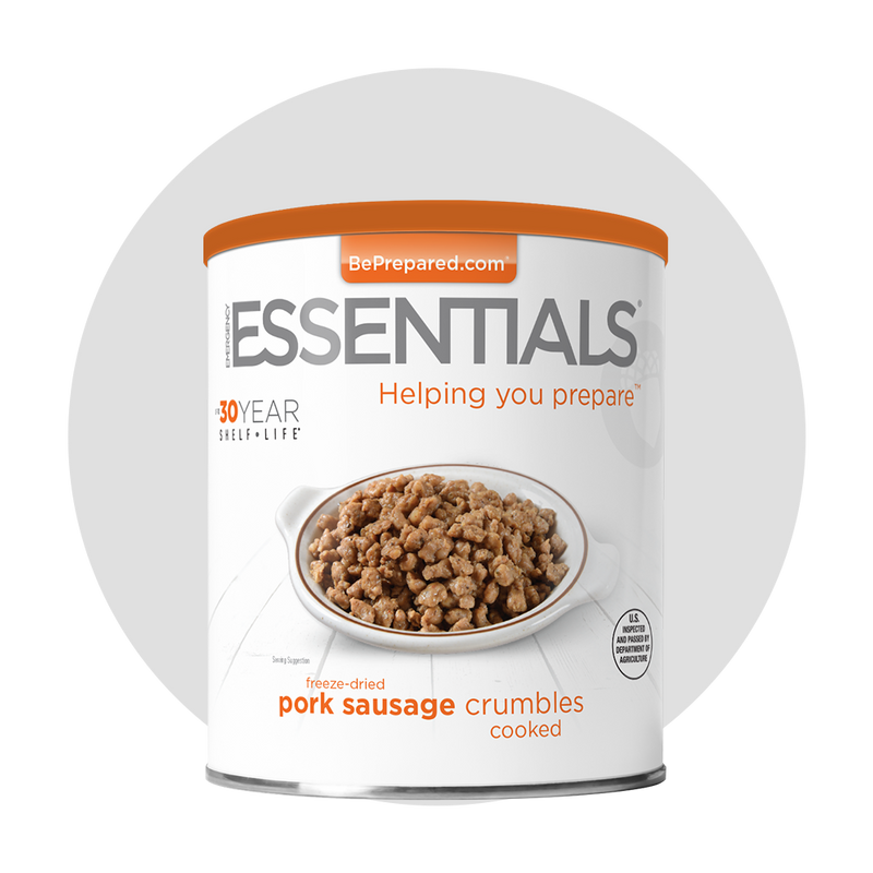 Single Pack of Freeze-Dried Pork Sausage (Cooked)