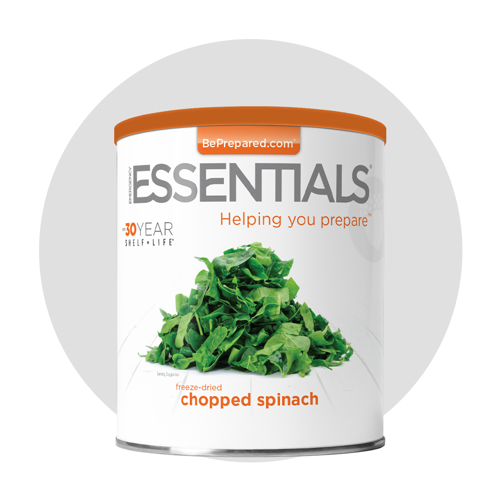 Emergency Essentials® Freeze-Dried Chopped Spinach Large #10 Can