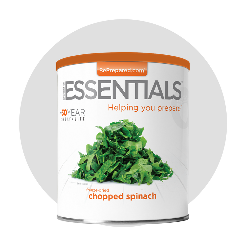 Single Pack of Freeze-Dried Chopped Spinach