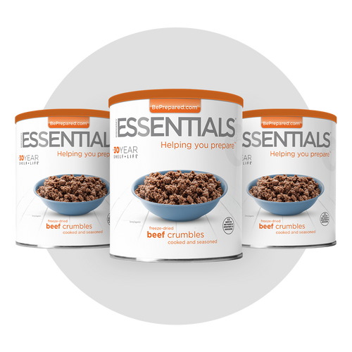 3 Pack of Freeze-Dried Beef Crumbles