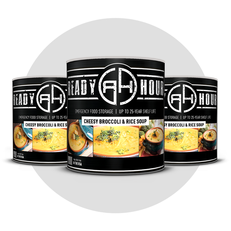 NEW - Ready Hour Cheesy Broccoli and Rice Soup #10 Can (23 servings)