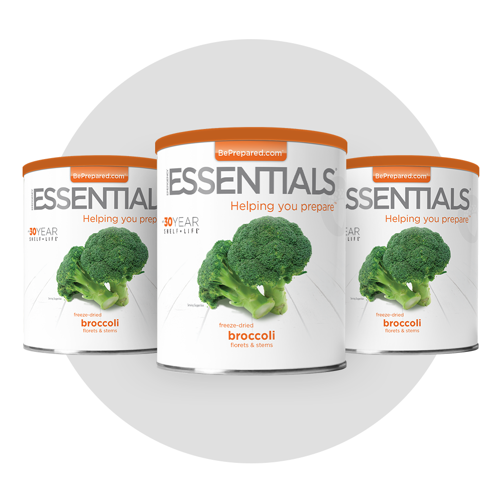 3 Pack of Freeze-Dried Broccoli