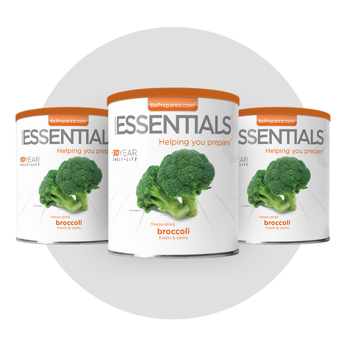 3 Pack of Freeze-Dried Broccoli