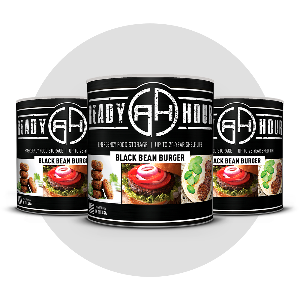 Black Bean Burger #10 Can